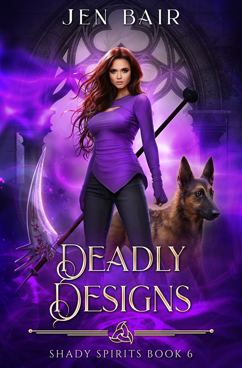 Deadly Designs Cover, Book 6 of the Shady Spirits Series