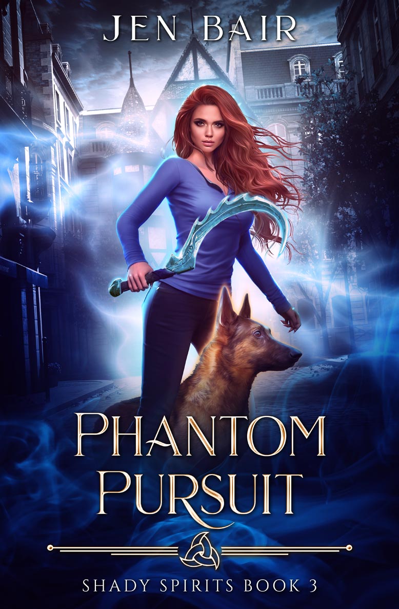Phantom Pursuit Cover, Book 3 in the Shady Spirits Series